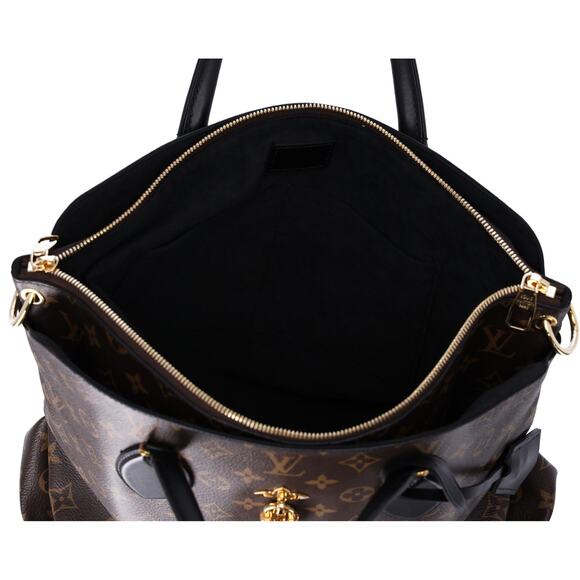 Louis Vuitton Flower Tote MM Monogram Shoulder Bag M44347 Black Brown - Picture 7 of 7